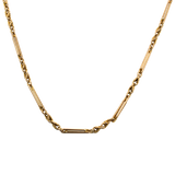 PAGE Estate Necklaces and Pendants Estate 9k Yellow Gold 55-inch Watch Chain