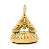 PAGE Estate Necklaces and Pendants Estate 9k Yellow Gold Victorian Bloodstone Fob