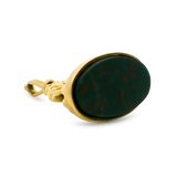 PAGE Estate Necklaces and Pendants Estate 9k Yellow Gold Victorian Bloodstone Fob