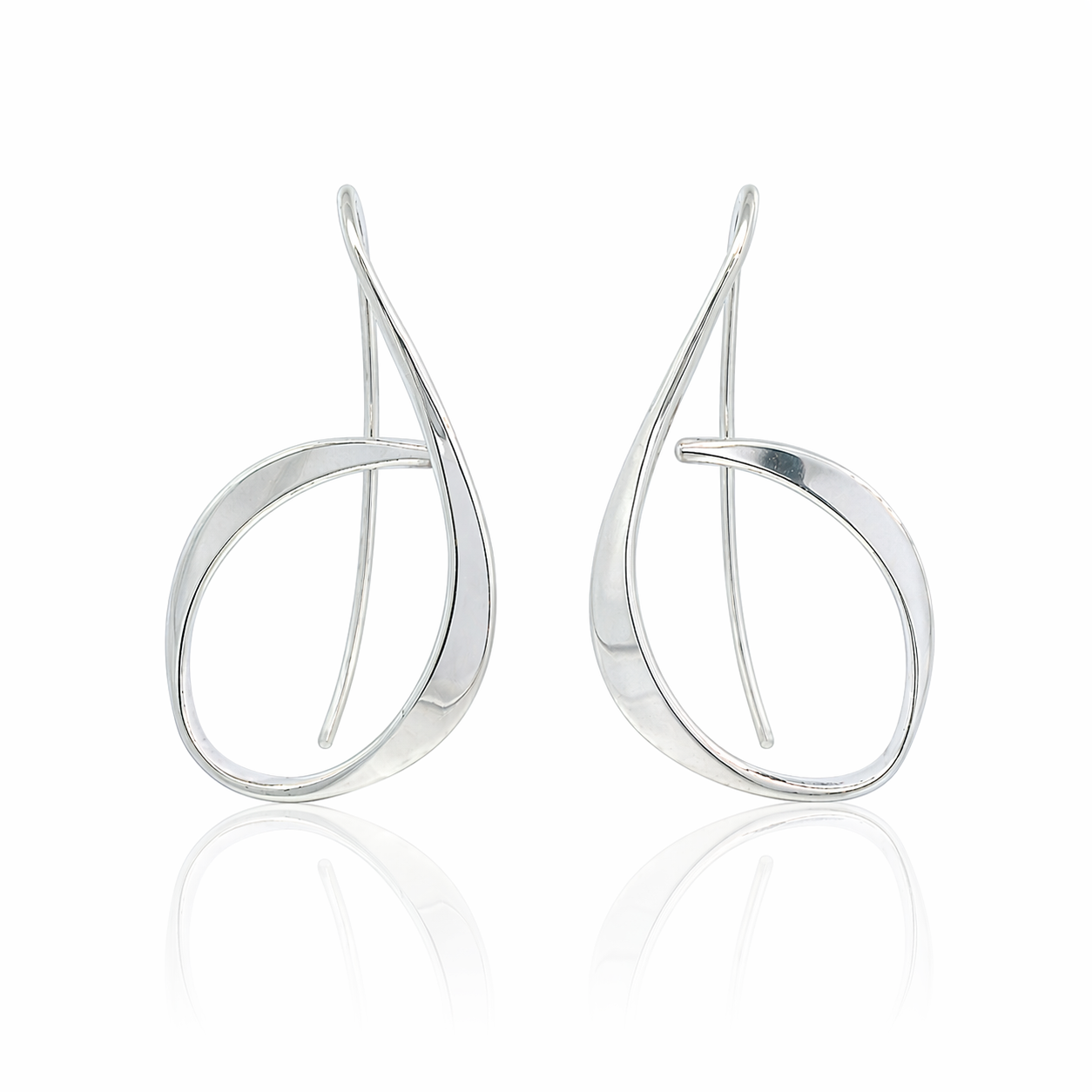 PAGE Estate Earrings Estate Ed Levin Allegro Sterling Silver Drop Earrings