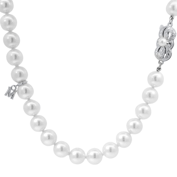 Estate Mikimoto 18K White Gold Pearl Strand Necklace – Springer's