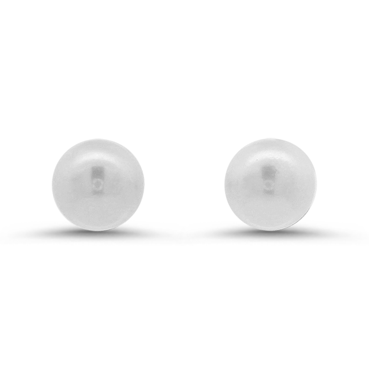 PAGE Estate Earring Estate Mikimoto 18K Yellow Gold Akoya Cultured Pearl Stud Earrings