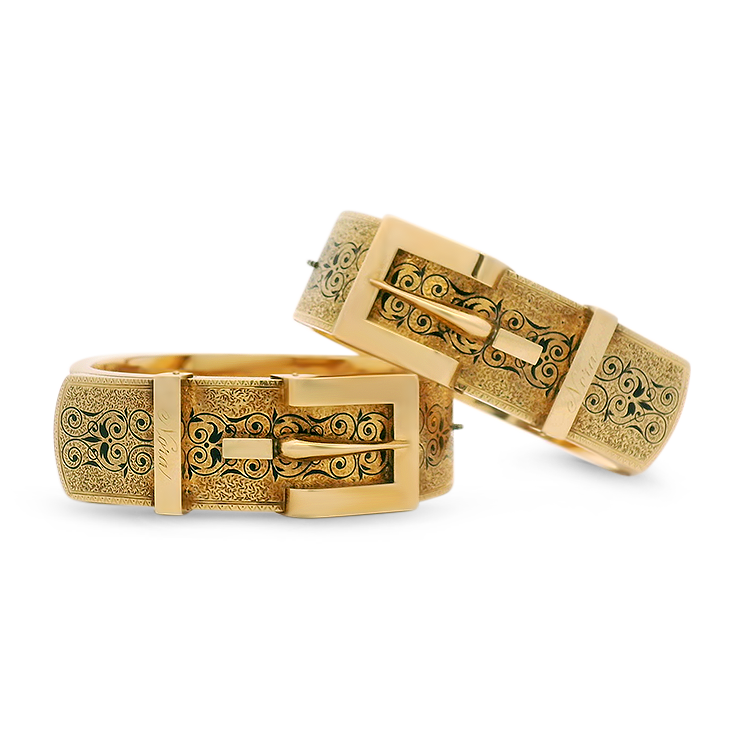 PAGE Estate Bracelet Estate Pair of Victorian Hinged Bangle Bracelets