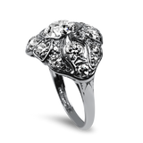 PAGE Estate Engagement Ring Estate Platinum Edwardian Old European Cut Diamond Ring 5