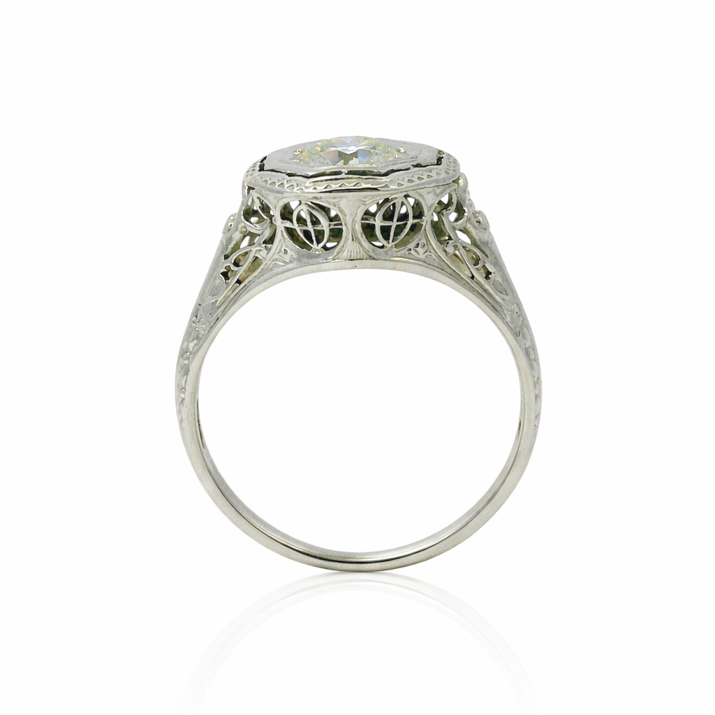 PAGE Estate Ring Estate Platinum Old European Cut Diamond Ring – 0.60ct 5.5