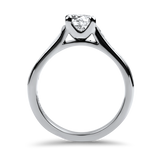 PAGE Estate Engagement Ring Estate Platinum Round Brilliant Cut Diamond Engagement Ring 6