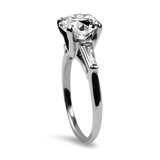 PAGE Estate Engagement Ring Estate Platinum Round Diamond Engagement Ring 6