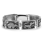 PAGE Estate bracelet Estate Sterling Silver Animal Motif Link Bracelet