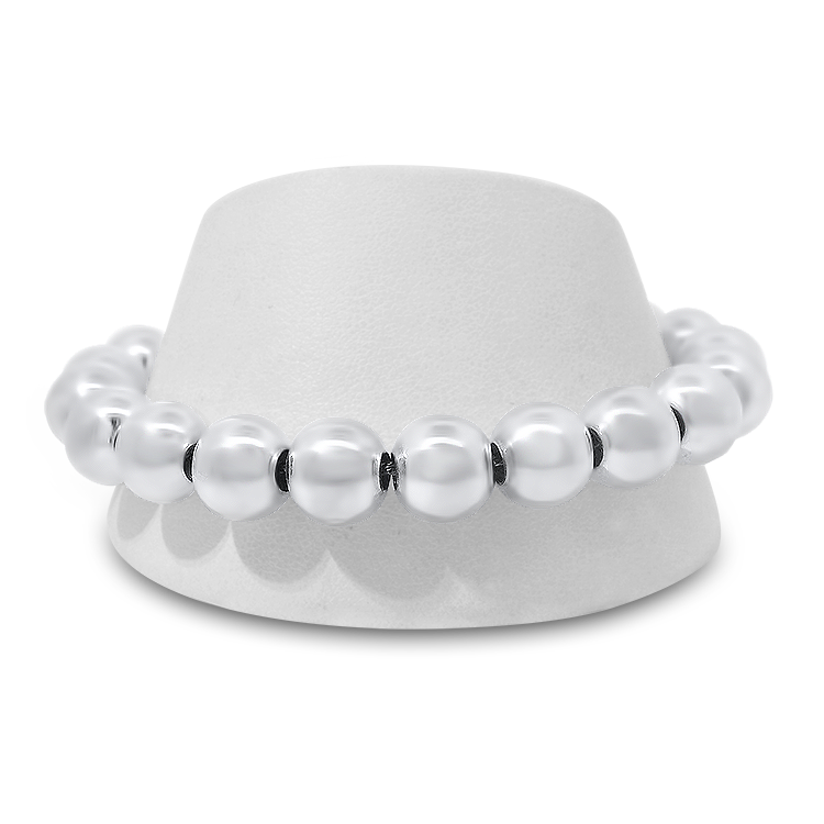 PAGE Estate Bracelet Estate Sterling Silver Bead Bracelet