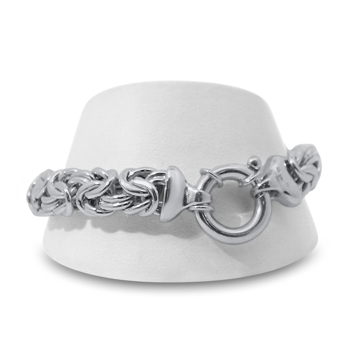 PAGE Estate Bracelet Estate Sterling Silver Byzantine Bracelet