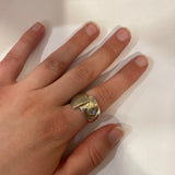 PAGE Estate Ring Estate Sterling Silver Closed Bypass Style Ring 8
