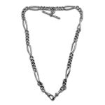 PAGE Estate Necklaces and Pendants Estate Sterling Silver Double Albert Watch Chain