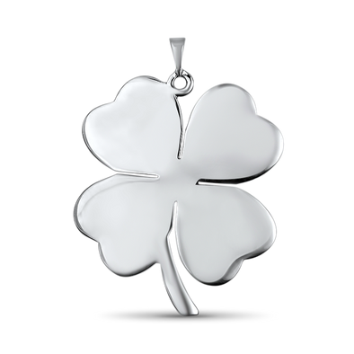 PAGE Estate Pendant Estate Sterling Silver Four-leaf Clover Pendant