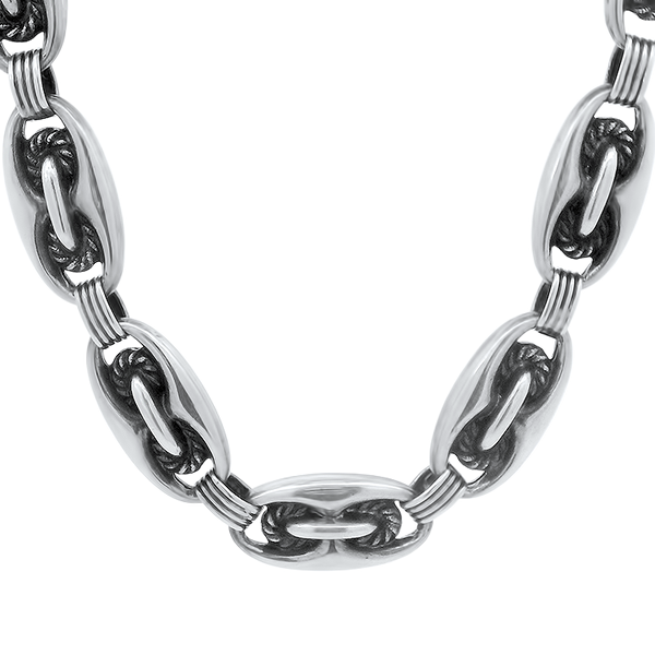 Estate Sterling Silver Puffed Gucci Link Chain – Springer's