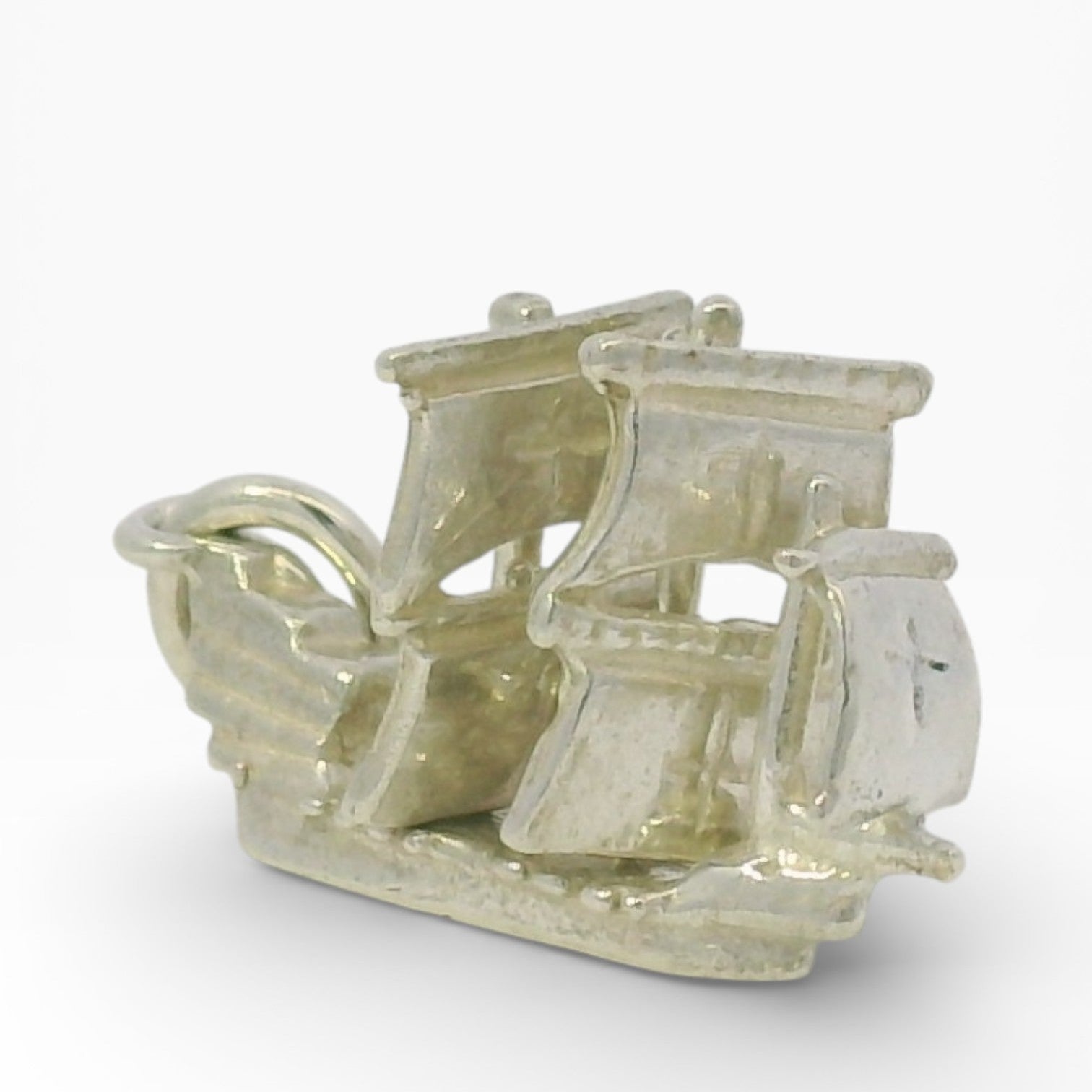 PAGE Estate Charm Estate Sterling Silver Spanish Galleon Charm