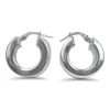 PAGE Estate Earring Estate Sterling Silver Thick Huggie Earrings
