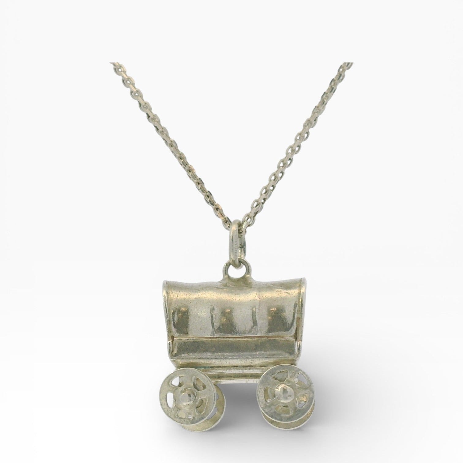 PAGE Estate Charm Estate Sterling Silver Wagon Charm