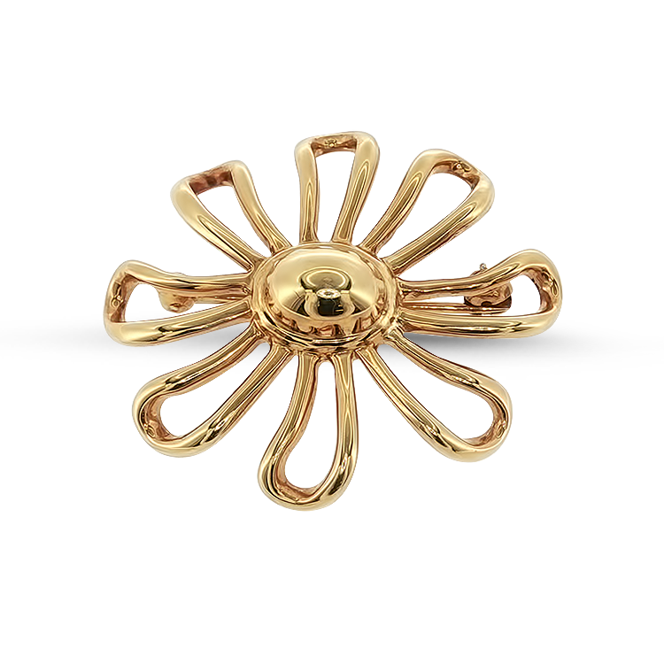 PAGE Estate Pins & Brooches Estate Tiffany & Co. 18K Yellow Gold Vintage Daisy Flower Pin