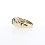 PAGE Estate Rings Estate Vintage 14K Yellow Gold Cat's Eye Chrysoberyl Fluted Ring