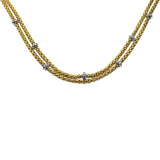 PAGE Estate Necklaces and Pendants Fope Estate 18K Yellow & White Gold EKA Collection Diamond Necklace