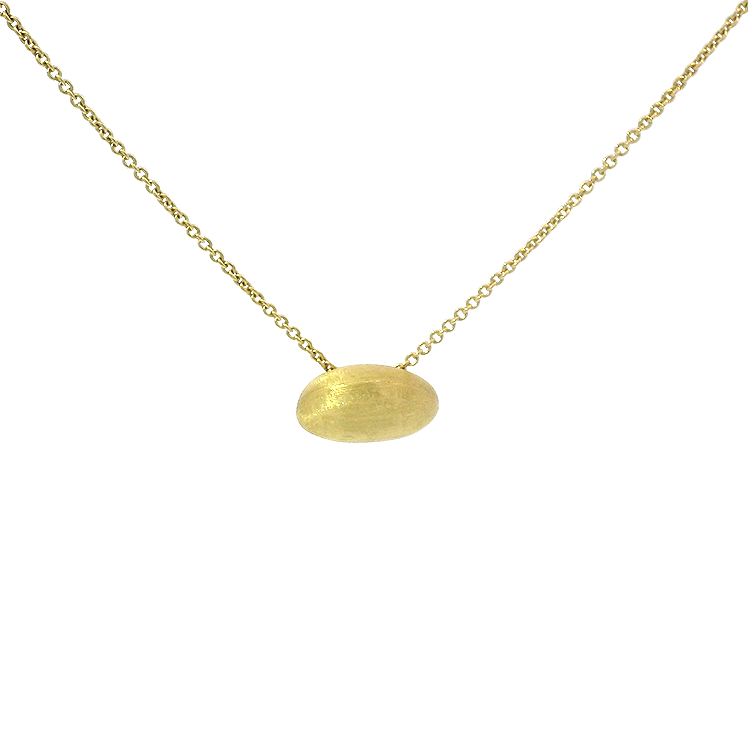 PAGE Estate Necklaces and Pendants Marco Bicego Estate 18K Yellow Gold Bean Pendant Necklace