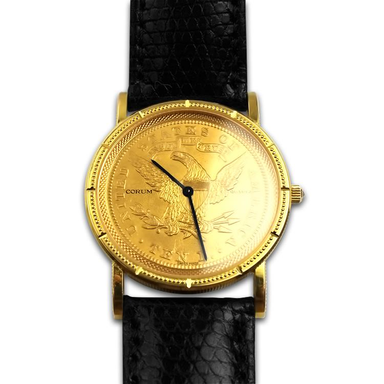 PAGE Estate Watch Pre-Owned Corum Heritage $10 Coin Wristwatch - 32mm, 22/18K Yellow Gold