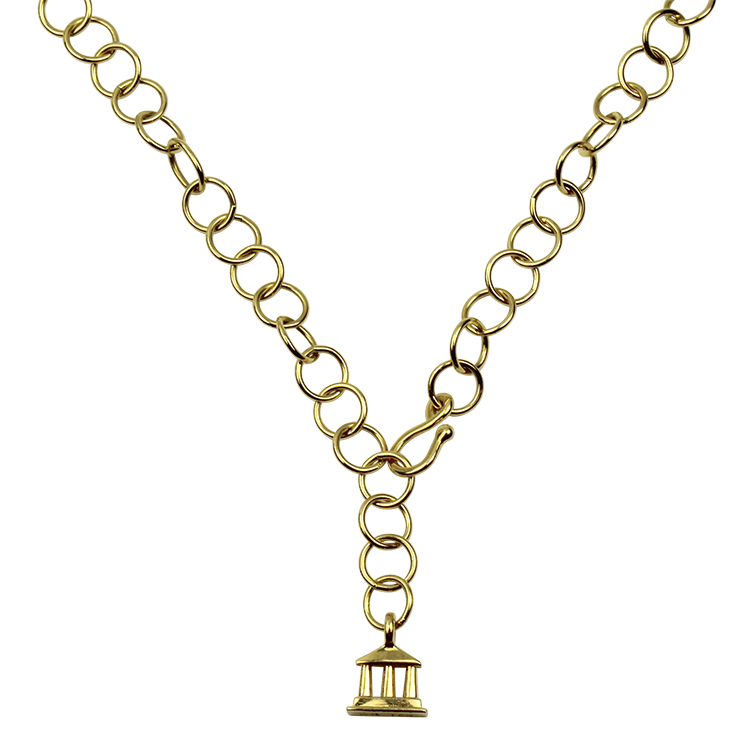 PAGE Estate Necklaces and Pendants Temple St. Clair Estate 18k Yellow Gold Classic Round Link Chain 24"