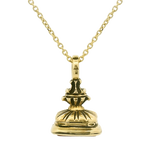 PAGE Estate Necklaces and Pendants Victorian 14k Yellow Gold Carnelian Intaglio Fob
