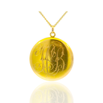 PAGE Estate Lockets Victorian 14K Yellow Gold Diamond Locket Pendant