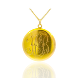 PAGE Estate Lockets Victorian 14K Yellow Gold Diamond Locket Pendant