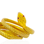PAGE Estate Bracelet Victorian 14K Yellow Gold Snake Wrap Bracelet (Circa 1890s)