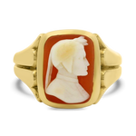 PAGE Estate Pins & Brooches Victorian 18k Yellow Gold Cameo Ring