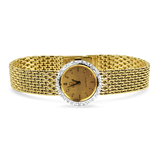 Pre-Owned Omega Watch Estate 14k Yellow Gold Omega Diamond Watch