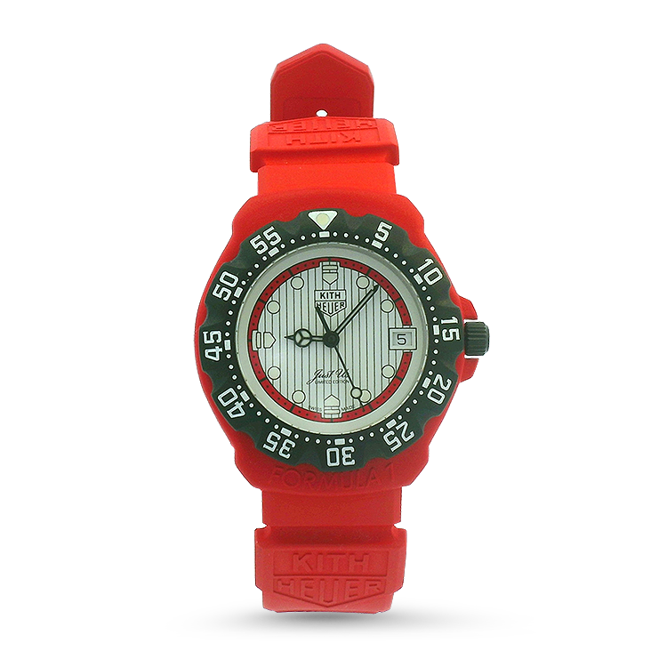Pre-Owned Tag Heuer Watch Pre-Owned Stainless Steel TAG Heuer Kith Heuer Formula 1 - Red Edition 35mm Watch