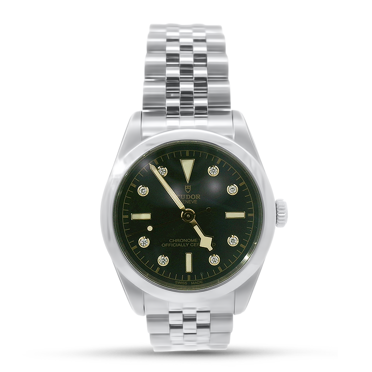 Pre-Owned Tudor Watch Pre-Owned TUDOR Black Bay 36mm Case, Anthracite Diamond Dial, Steel Strap (M79640-0004)