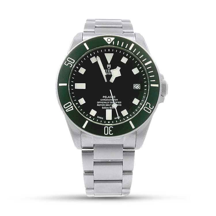 Pre-Owned Tudor Watch Pre-Owned TUDOR Pelagos 42mm Case, Black Dial, Titanium Bracelet (M25600TN-0001)