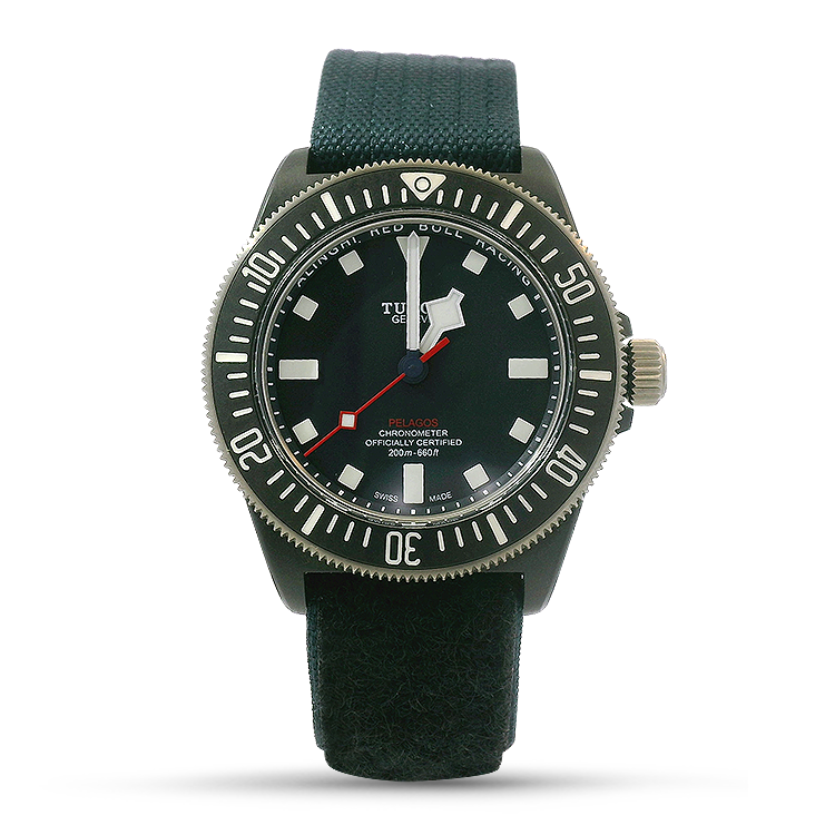 Pre-Owned Tudor Watch Pre-Owned TUDOR Pelagos FXD Alinghi Red Bull Racing 42mm Case, Carbon Composite, Blue Dial  (M25707KN-0001) (Copy)