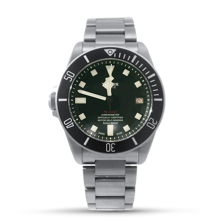 Pre-Owned Tudor Watch Pre-Owned TUDOR Pelagos LHD 42mm Case, Black Dial, Titanium Bracelet (M25610TNL-0001)