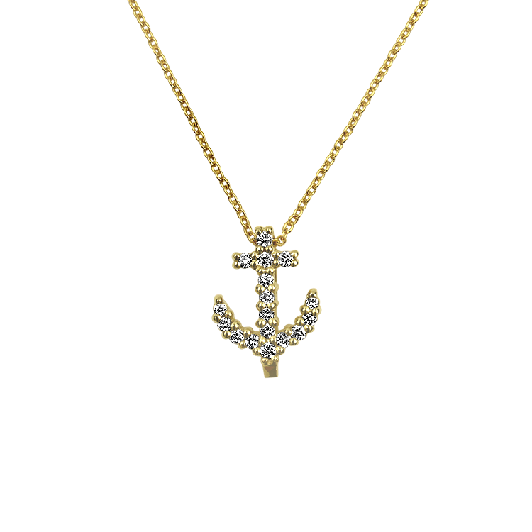 Roberto Coin Necklaces and Pendants Copy of Roberto Coin 18K Yellow Gold Diamond Lock Necklace