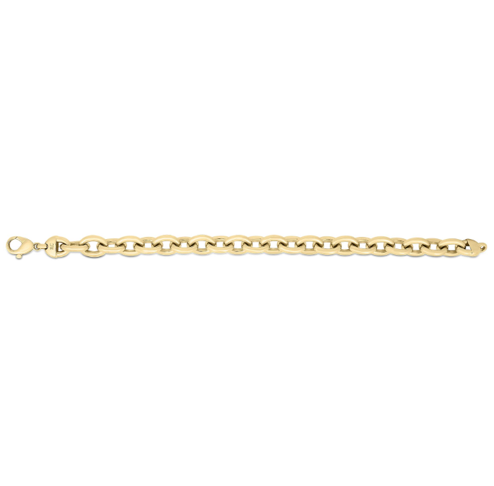 Roberto Coin Bracelet Copy of Roberto Coin 18K Yellow Gold Oval Alternating Link Bracelet
