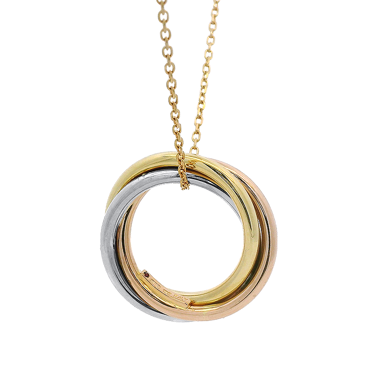 Roberto Coin Necklaces and Pendants Estate 18K Tri-Color Gold Roberto Coin Trinity Necklace