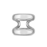 Roberto Coin Ring Roberto Coin 18k White Gold Oro Classic Double Row Ring 6.5