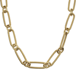 Roberto Coin Necklaces and Pendants Roberto Coin 18K Yellow Gold 17.5" Oval Link Necklace