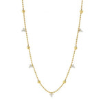 Roberto Coin Necklaces and Pendants Roberto Coin 18k Yellow Gold Bead Diamond Station Necklace