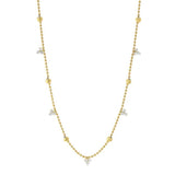 Roberto Coin Necklaces and Pendants Roberto Coin 18k Yellow Gold Bead Diamond Station Necklace