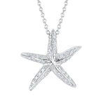 Roberto Coin Roberto Coin 18k Yellow Gold Diamond Starfish Pendant Necklace