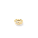 Roberto Coin Ring Roberto Coin 18k Yellow Gold Large Diamond Signet Ring 6.5