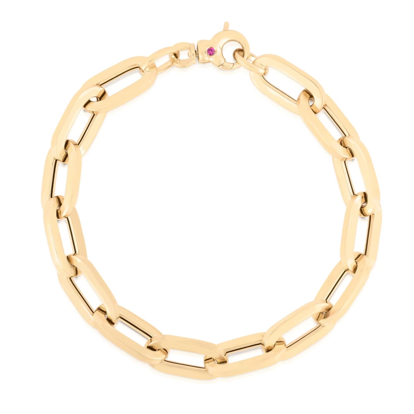 Roberto Coin Bracelet Roberto Coin 18K Yellow Gold Oro Classico Paperclip Link Bracelet