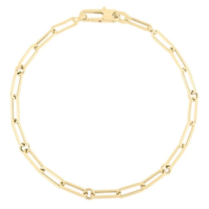 Roberto Coin Bracelet Roberto Coin 18K Yellow Gold Paper-Clip Link Bracelet