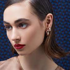 Roberto Coin Earring Roberto Coin Love in Verona 18K Yellow Gold Diamond Accent Small Hoop Earrings